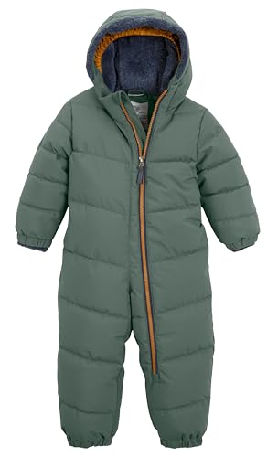 overall للأطفال من killtec FIOW 32 MNS ONPC بتصميم داون مع غطاء رأس، لون أخضر غابة، مقاس 110-116