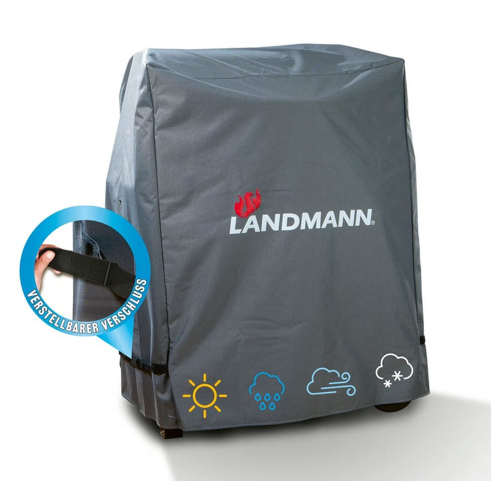 TitleAR: غطاء شواية LANDMANN للحماية من الطقس 60x80x120سم، مقاوم للماء ومقاوم للأشعة فوق البنفسجية وحماية من البرد -20 °م