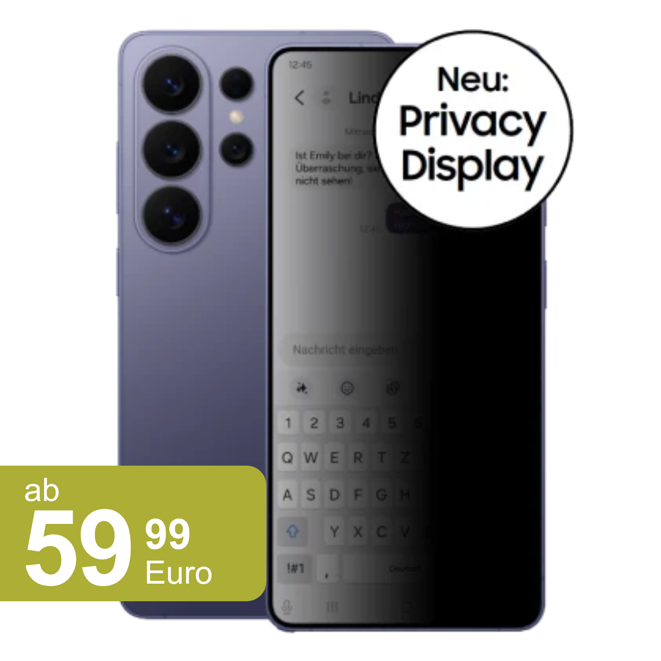 Samsung Galaxy S26 Ultra 256GB Cobalt Violet mit o2 Vertrag